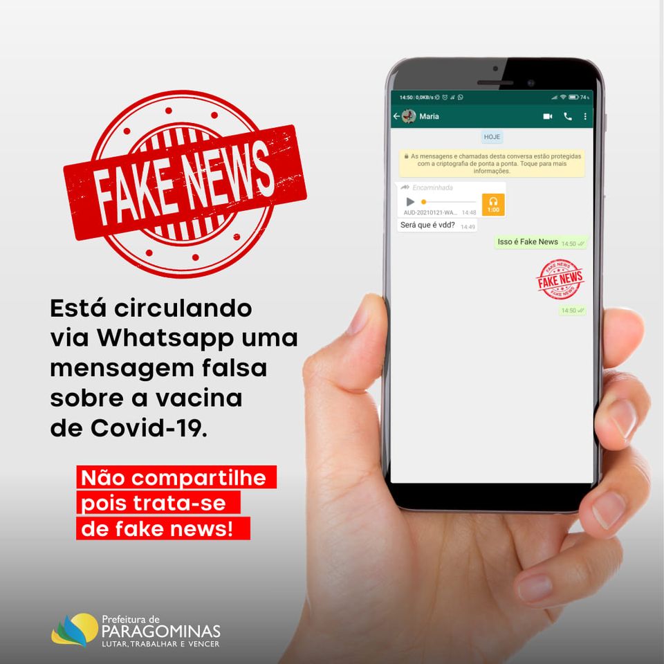 Alerta Fake News  Prefeitura Municipal de Guanhães