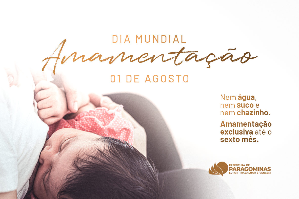 1️⃣º DE AGOSTO: DIA MUNDIAL DA 🤱 AMAMENTAÇÃO – Prefeitura Municipal de  Santo Augusto