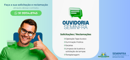 Ouvidoria da SEMINFRA facilita solicitações e reclamações sobre infraestrutura em Paragominas