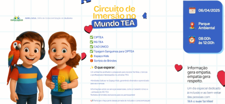 Circuito de Imersão no Mundo TEA acontecerá em Paragominas