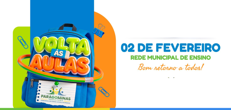 Rede Municipal de Ensino retoma as aulas no dia 02 de fevereiro